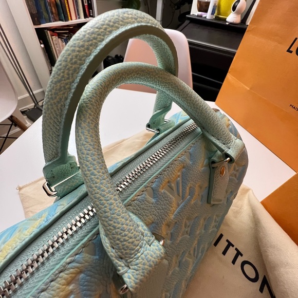 Louis Vuitton NWT BANDOULIÈRE stardust blue green empriente SPEEDY 20 - Picture 3 of 12